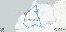  Vanuit Casablanca: 10-daagse privéreis langs de hoogtepunten van Marokko: Chefchaouen, Fez en een avontuur in de woestijn - 17 bestemmingen 