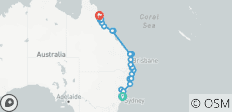  Aventura de Sidney a Cairns (28 destinations) - 28 destinos 