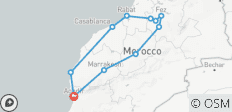  From Agadir : 7-Days Private To Imperial Cities Tour : Rabat, Fes &amp; Marrakech - 11 destinations 