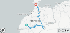  7-Days Private Journey to Tangier Via Chefchaouen &amp; Desert From Marrakech - 16 destinations 