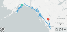  Alaskan Fjords &amp; the Inside Passage Whittier, Alaska to Vancouver, British Columbia - 15 destinations 