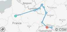  El Rin, París y los Alpes suizos (2028) (De París a Zúrich, 2028) - 14 destinos 