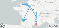  Het allerbeste van Frankrijk (2028, van Bordeaux naar Arles) - 29 bestemmingen 