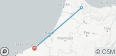  Circuit et excursion de 2 jours au départ de Casablanca vers Chefchaouen - 3 destinations 