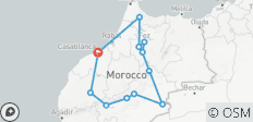  Circuit de 9 jours dans le désert marocain, de Casablanca à Marrakech en passant par Chefchaouen et le Sahara... - 12 destinations 