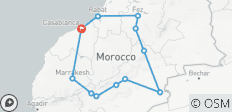  8-tägige Marokko-Reise ab Casablanca - 12 Destinationen 