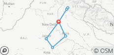  Das Goldene Dreieck mit Tigersafari und Rishikesh - 8 Destinationen 