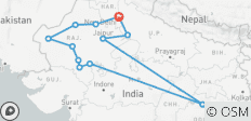  Premium-Luxusreise durch Rajasthan - 12 Destinationen 