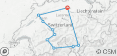  Circuito de 4 días por Suiza: Clásicos alpinos (Jungfraujoch, balneario termal y funicular empinado) - 10 destinos 