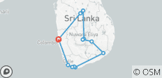  Lo mejor de Sri Lanka y escapada a la costa (económico) - Tour de 6 días en grupo reducido - 12 destinos 