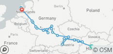  Pareltjes van Europa met Amsterdam 2028 – 17 dagen (van Budapest naar Amsterdam) - 25 bestemmingen 