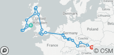  Jewels of Europe with Majestic Britain &amp; Ireland 2028 - 51 destinations 
