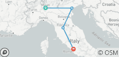  Bella Italia - Begeleide treinreis in een kleine groep - 4 bestemmingen 