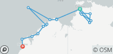 Top End-avontuur met een tocht langs de Kimberley-kust: Darwin → Broome (2027) - 21 bestemmingen 