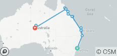  Le meilleur de l\'Australie (avec voile (à partir d\'avril 2027)) - 22 destinations 
