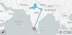  Reise durch das Goldene Dreieck Indiens und nach Kerala mit Hausboot (Auswahl an 3★-, 4★- und 5★-Hotels) - 16 Destinationen 