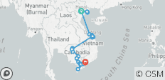  Grand Tour of Vietnam &amp; Cambodia 2026-2027/2027-2028 - 23 Days (from Hanoi to Ho Chi Minh City) - 32 destinations 