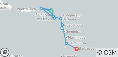  Discover the Pearls of the Caribbean 2026-2027 - 15 Days - 17 destinations 