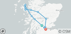  4-daagse rondreis naar het eiland Skye, de Fairy Pools en Glenfinnan - 14 bestemmingen 
