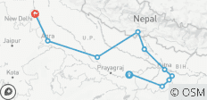  10-tägige buddhistische Pilgerreise – Indien und Nepal (mit einer Auswahl an 3★-, 4★- und 5★-Hotels) - 11 Destinationen 