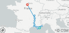  Burgundy &amp; Provence with 2 Nights in French Riviera &amp; 2 Nights in Paris for Jazz Lovers (Northbound) - 14 destinations 