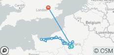  Paris to Normandy with 3 Nights in London - 21 destinations 