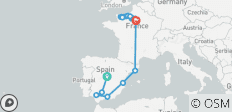  The Best of Spain with Paris to Normandy 2028 - 23 destinations 