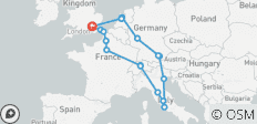  Descubrimiento de Europa (hoteles a partir de abril de 2027, verano, salida desde Londres, clásico) - 19 destinos 