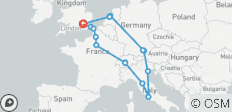  European Discovery (Hostels ab April \'27, Start in Paris, Alter 18–22 Jahre, ab April \'27) - 15 Destinationen 