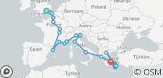  London to Athens with Greek Islands (Hotels, Start London) - 37 destinations 
