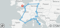  European Quest (Albergues, con salida desde Londres, de 18 a 22 años) - 29 destinos 