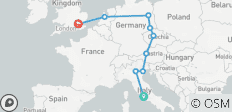  Reis van Rome naar Londen (Hostels, winter tot maart \'27, Classic) - 9 bestemmingen 