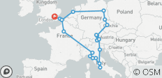  Vuelta por Europa (hoteles a partir de abril de 2027, verano, salida desde Londres, clásico) - 21 destinos 