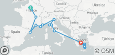  London to Athens with Greek Islands (Hostels, Start Paris) - 18 destinations 