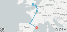  Circuit Londres-Barcelone (Hôtels, départ de Londres, circuit classique) - 8 destinations 