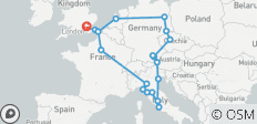  Vuelta por Europa (hoteles a partir de abril de 2027, verano, salida desde Ámsterdam, clásico) - 20 destinos 