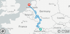  Les joyaux du Rhin 2026 - 8 jours (de Zurich à Alkmaar) - 18 destinations 