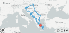  Entdeckungsreise durch den Balkan und auf die griechischen Inseln 22 Tage - 35 Destinationen 