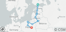  Helsinki to Warsaw Explorer - 10 days - 13 destinations 