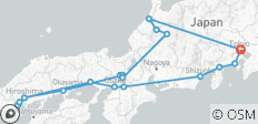  Hoogtepunten van Japan – 13 dagen - 20 bestemmingen 