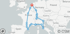  European Explorer - 18 dagen - 36 bestemmingen 