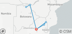  Kruger Safari &amp; Victoria Falls Explorer - 9 days - 9 destinations 