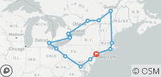  Entdeckungsreise durch den Osten der USA und Kanadas 12 Tage - 15 Destinationen 