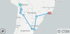  18 to 35s Real Bolivia to Brazil (from La Paz to Tijuca National Park) - 19 destinations 