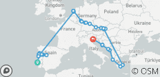  Vom Atlantik bis zur Adria: Eine großartige Reise quer durch Europa - 66 Destinationen 