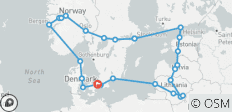  Entdeckungsreise durch Skandinavien und das Baltikum 21 Tage - 27 Destinationen 