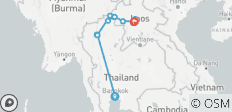  Bangkok, Northern Thailand and Exclusive Laos with the Mekong (14 destinations) - 14 destinations 