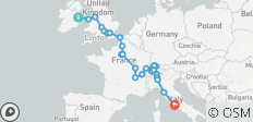 Traversée de l'Europe et Rome