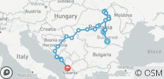  Balkan Tour - Ending in Tirana - 29 destinations 