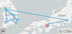  La Corée dans son intégralité, avec Tokyo, Kyoto et Osaka (19 destinations) - 19 destinations 